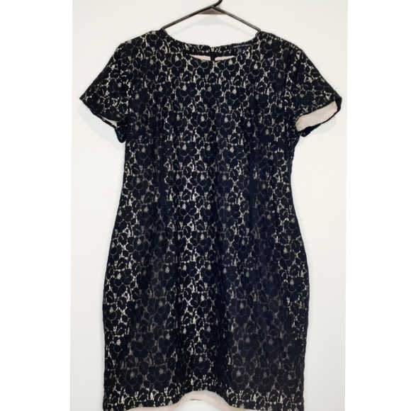 French Connection Women's Sheath Lace Mini-Dress - Picture 3 of 4